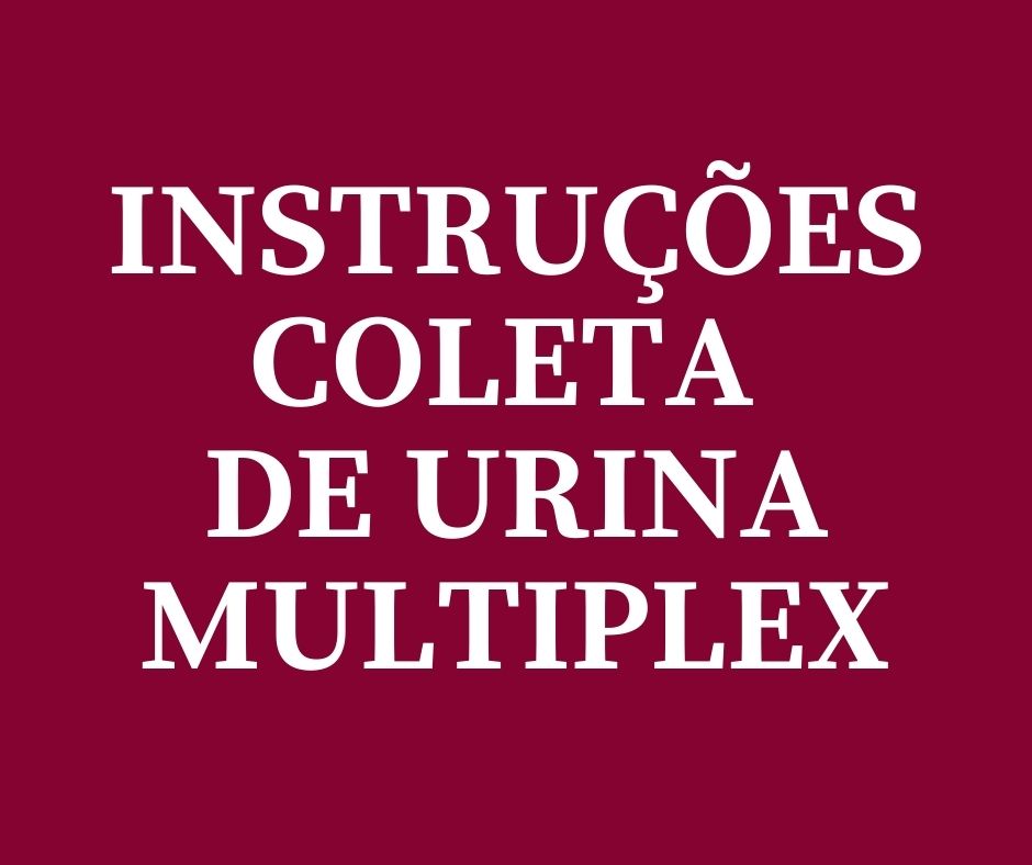 Instruções coleta de urina Multiplex